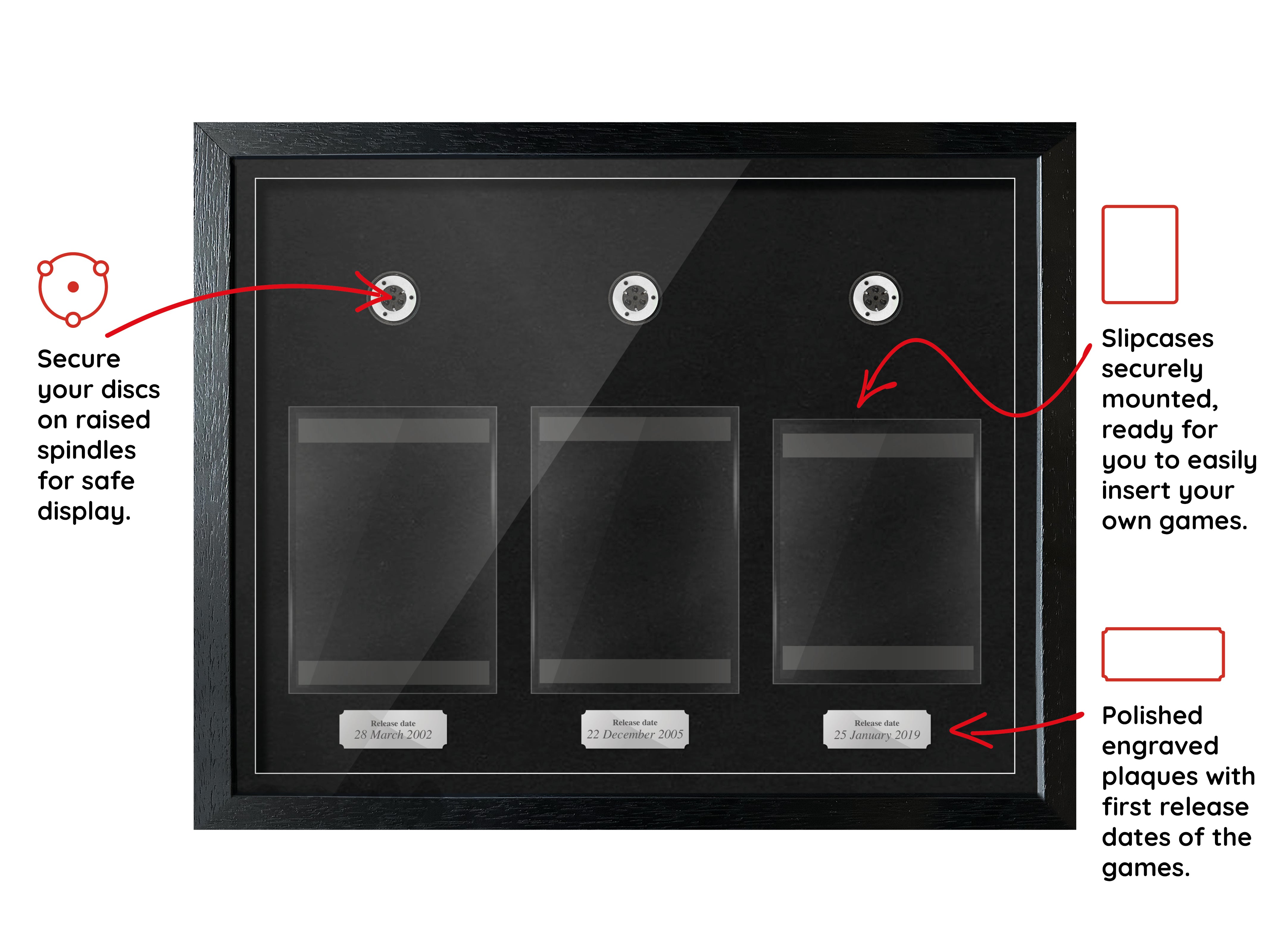 The Kingdom Hearts Trilogy (PS2/PS4) Exhibition Range Framed Games