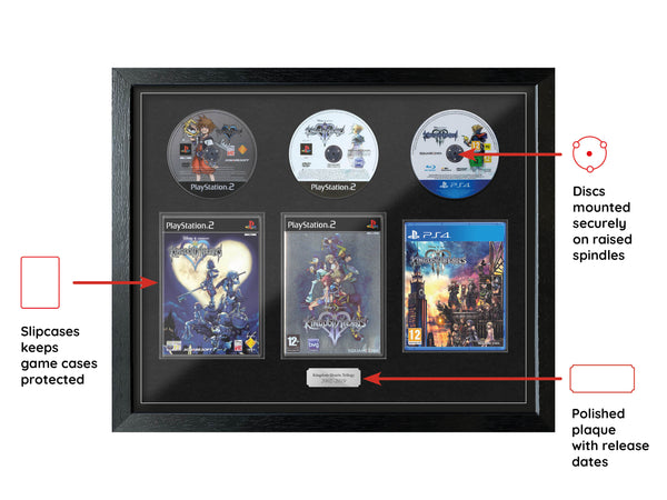 The Kingdom Hearts (PS2/PS4) Trilogy Range Framed Games