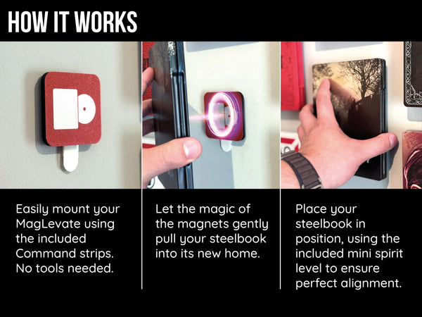 MagLevate® Art - Open Steelbook Wall Mount