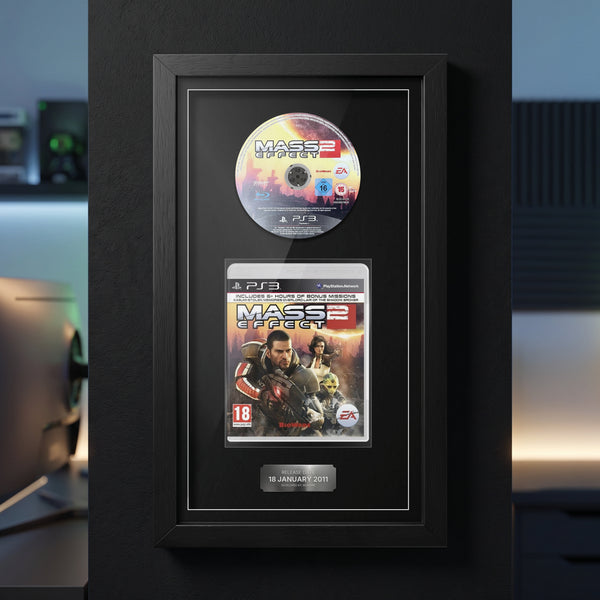 Mass Effect 2 PS3 Exhibition Range frame on display