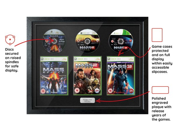 The Mass Effect Trilogy (Xbox 360) Exhibition Range Framed Games