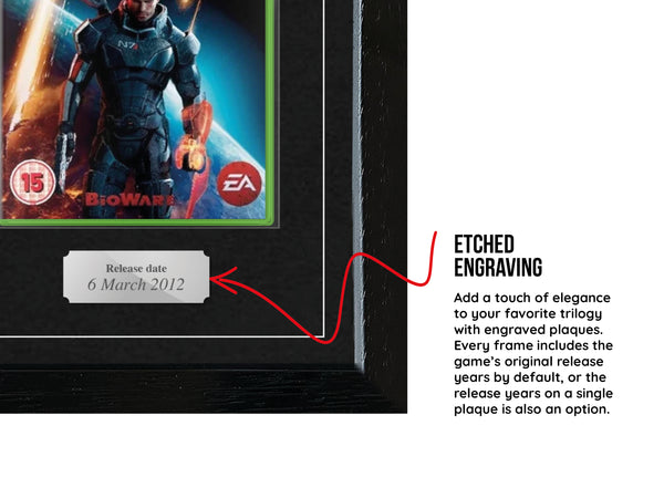 The Mass Effect Trilogy (Xbox 360) Exhibition Range Framed Games