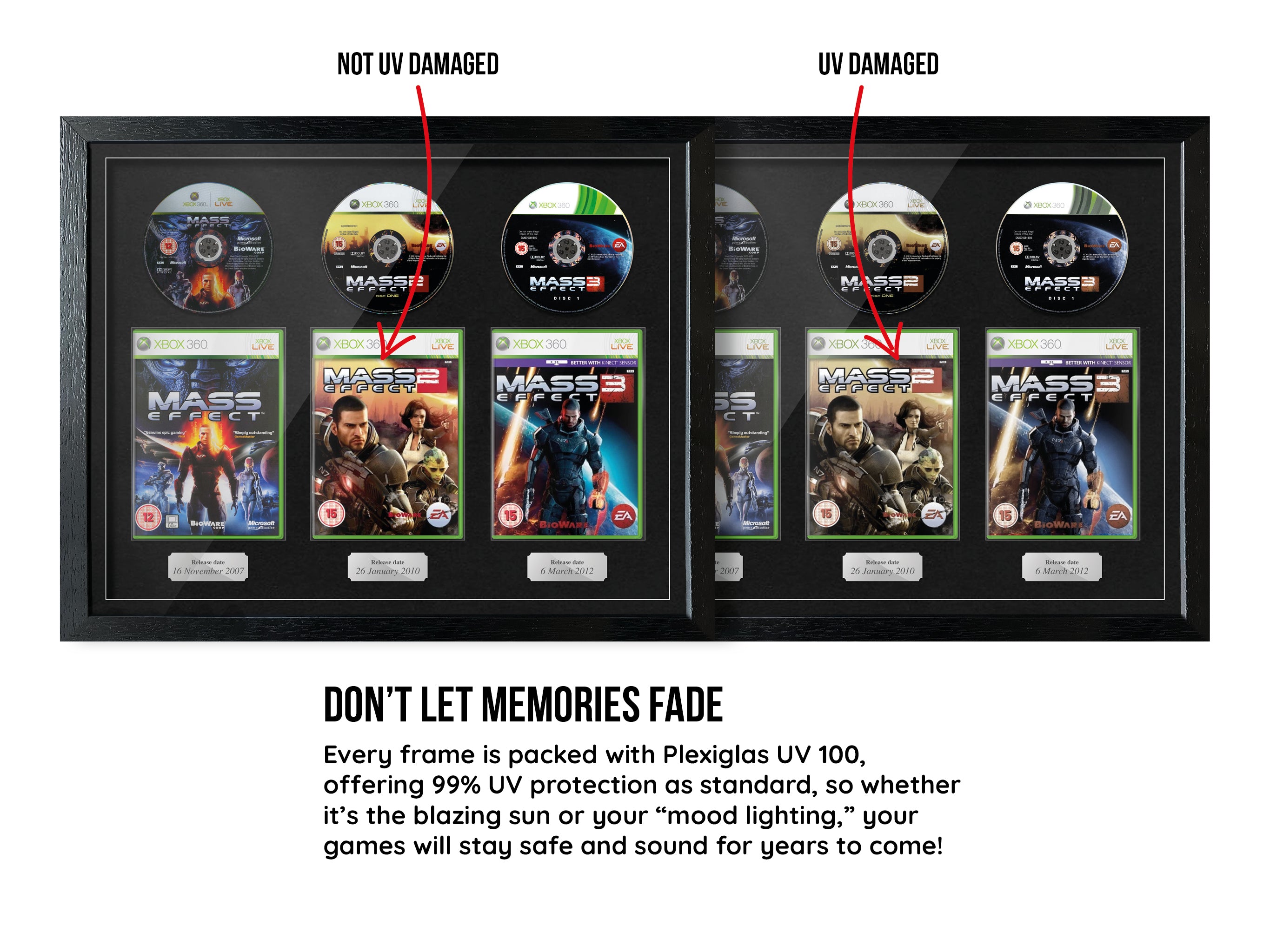 The Mass Effect Trilogy (Xbox 360) Exhibition Range Framed Games