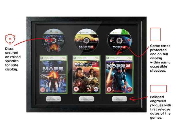 The Mass Effect Trilogy (Xbox 360) Exhibition Range Framed Games