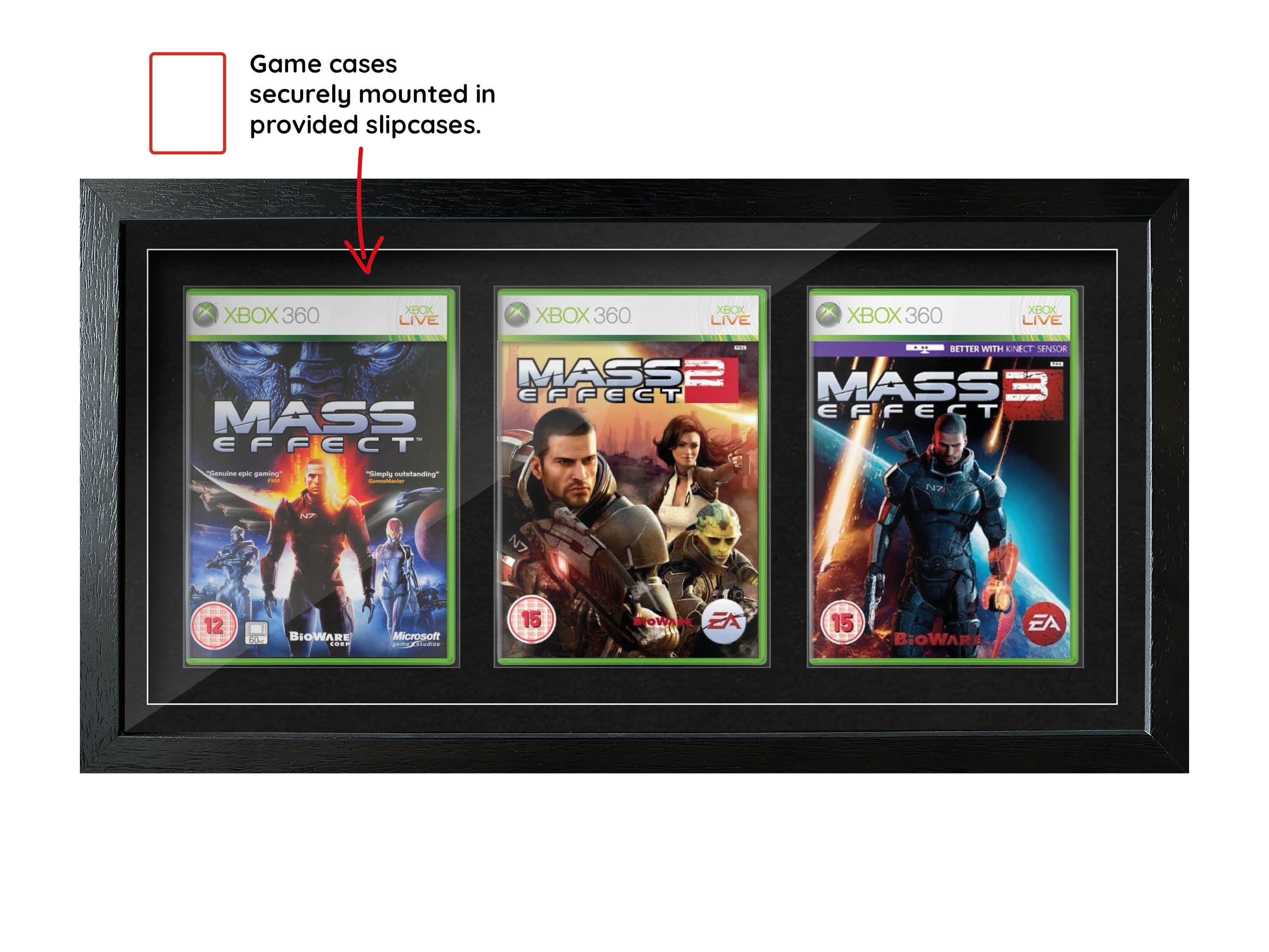 The Mass Effect Trilogy (Xbox 360) Exhibition Range Framed Games