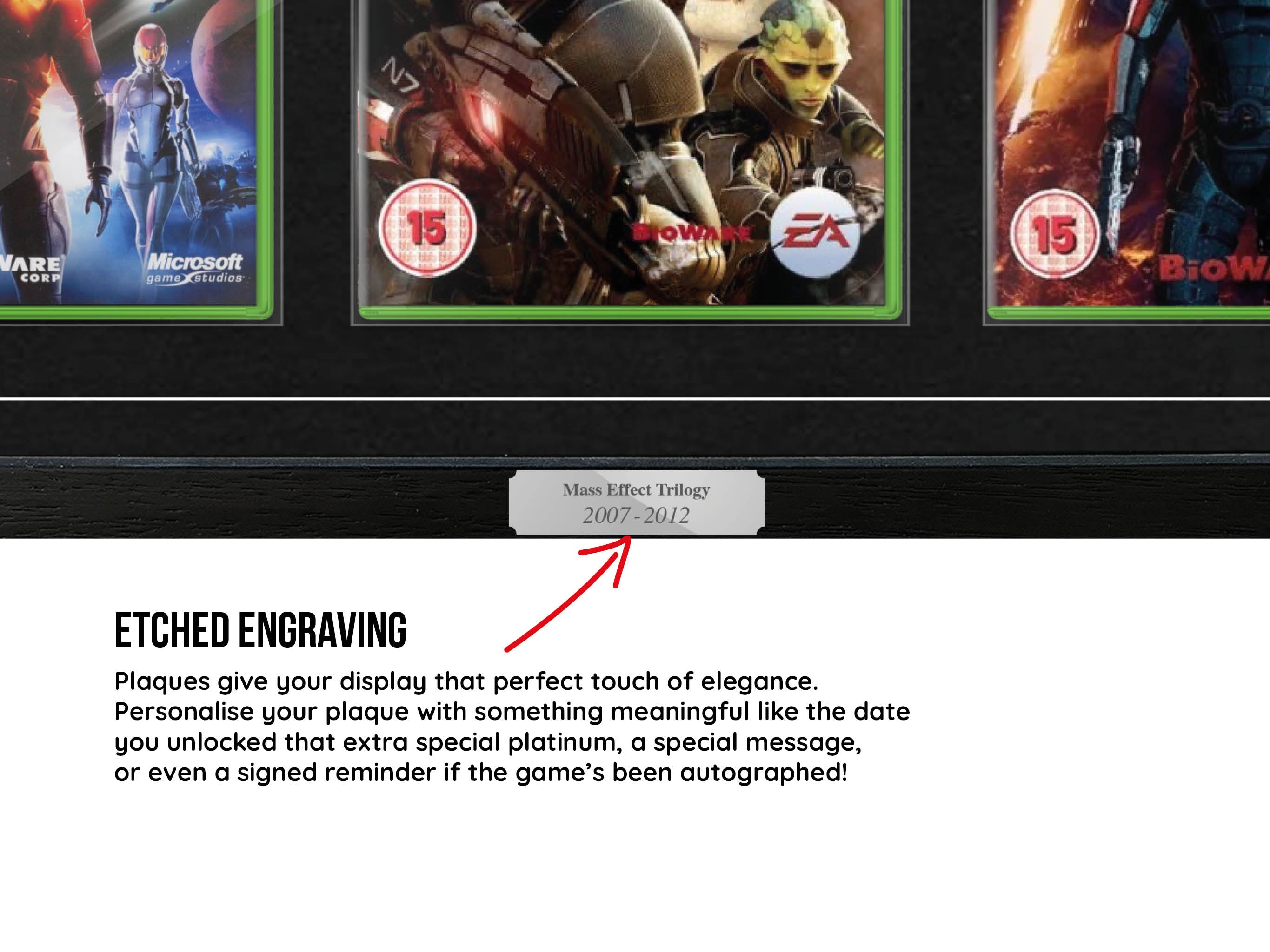 The Mass Effect Trilogy (Xbox 360) Exhibition Range Framed Games