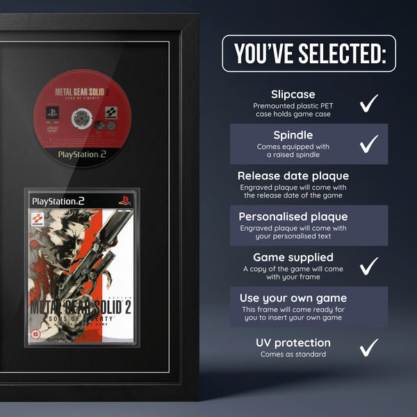 Metal Gear Solid 2: Sons of Liberty (PS2) Exhibition Range Framed Game