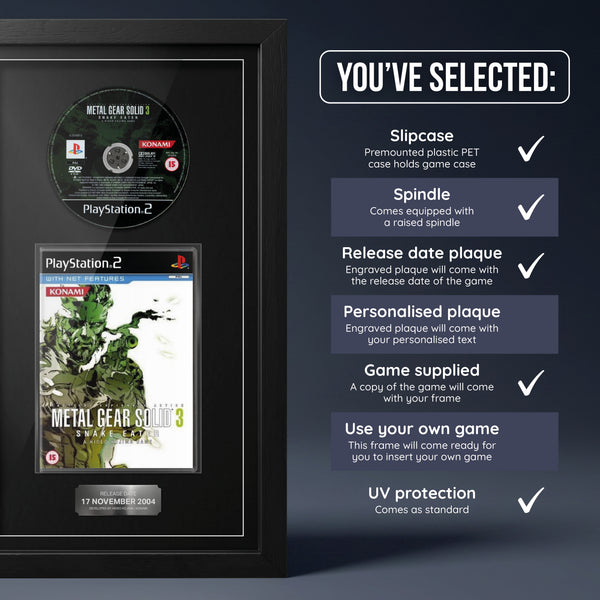 Metal Gear Solid 3: Snake Eater (PS2) Exhibition Range Framed Game