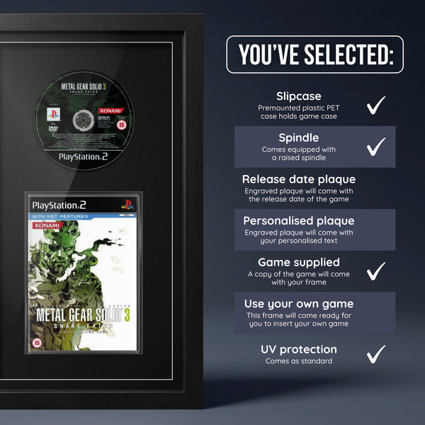 Metal Gear Solid 3: Snake Eater (PS2) Exhibition Range Framed Game