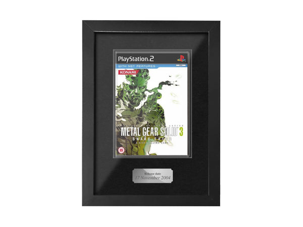 Metal Gear Solid 3 (PS2) Display Case Range Framed Game