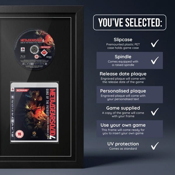 Metal Gear Solid 4: Guns of the Patriots (PS3) Exhibition Range Framed Game