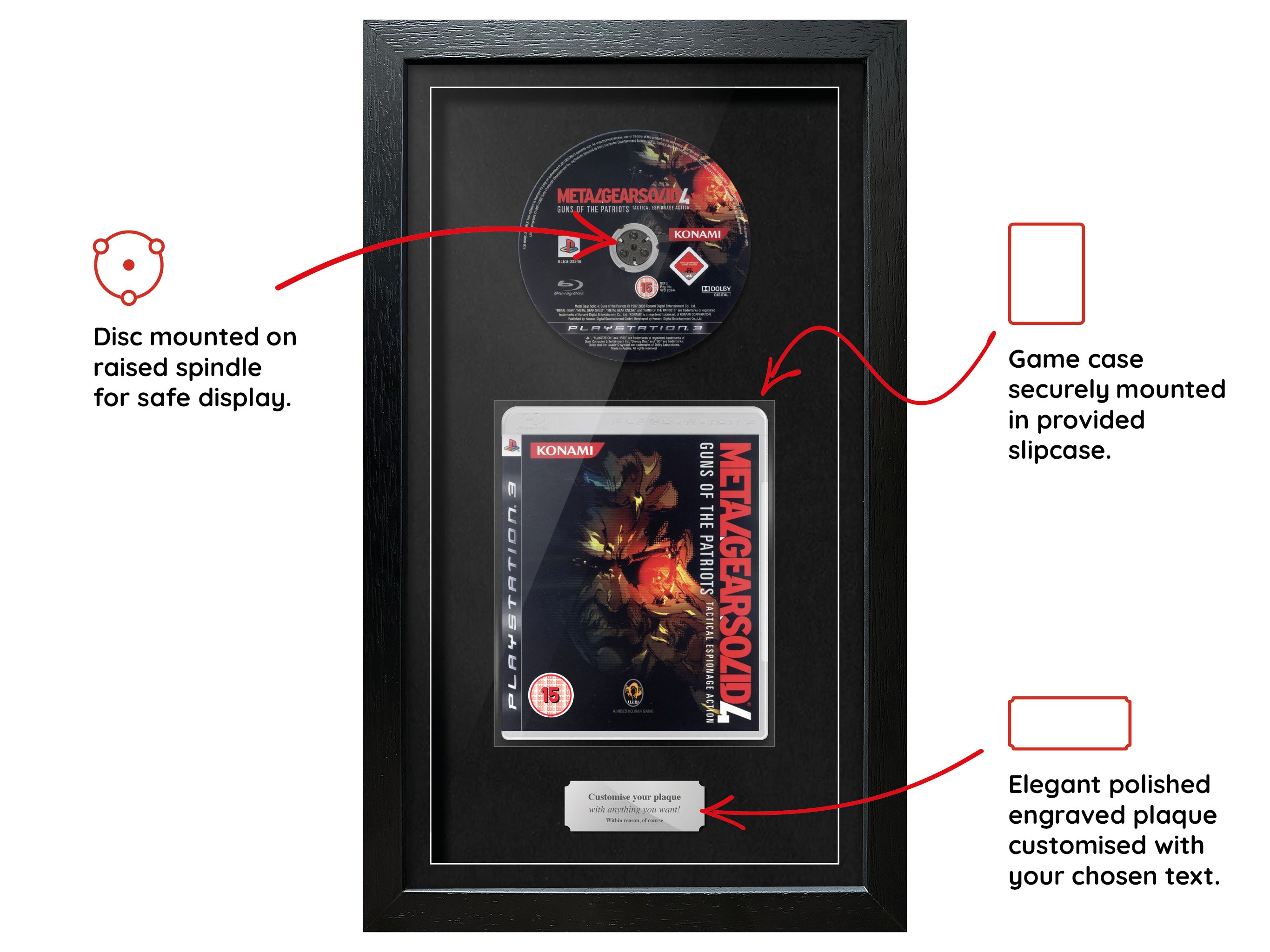 Metal Gear Solid 4: Guns of the Patriots (PS3) Exhibition Range Framed Game