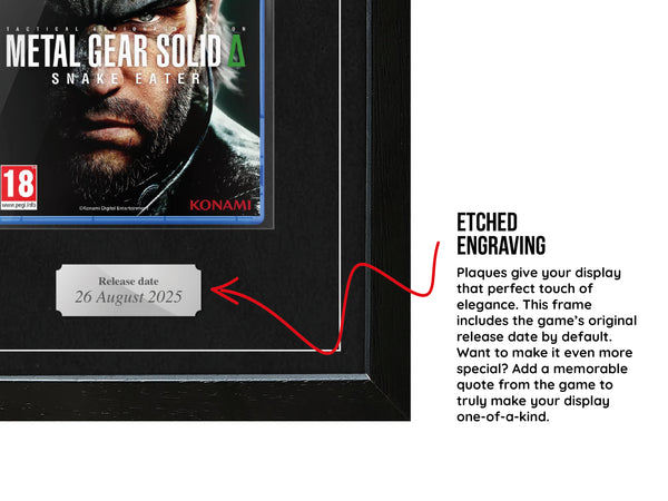 Metal Gear Solid Δ: Snake Eater (PS5) Exhibition Range Framed Game