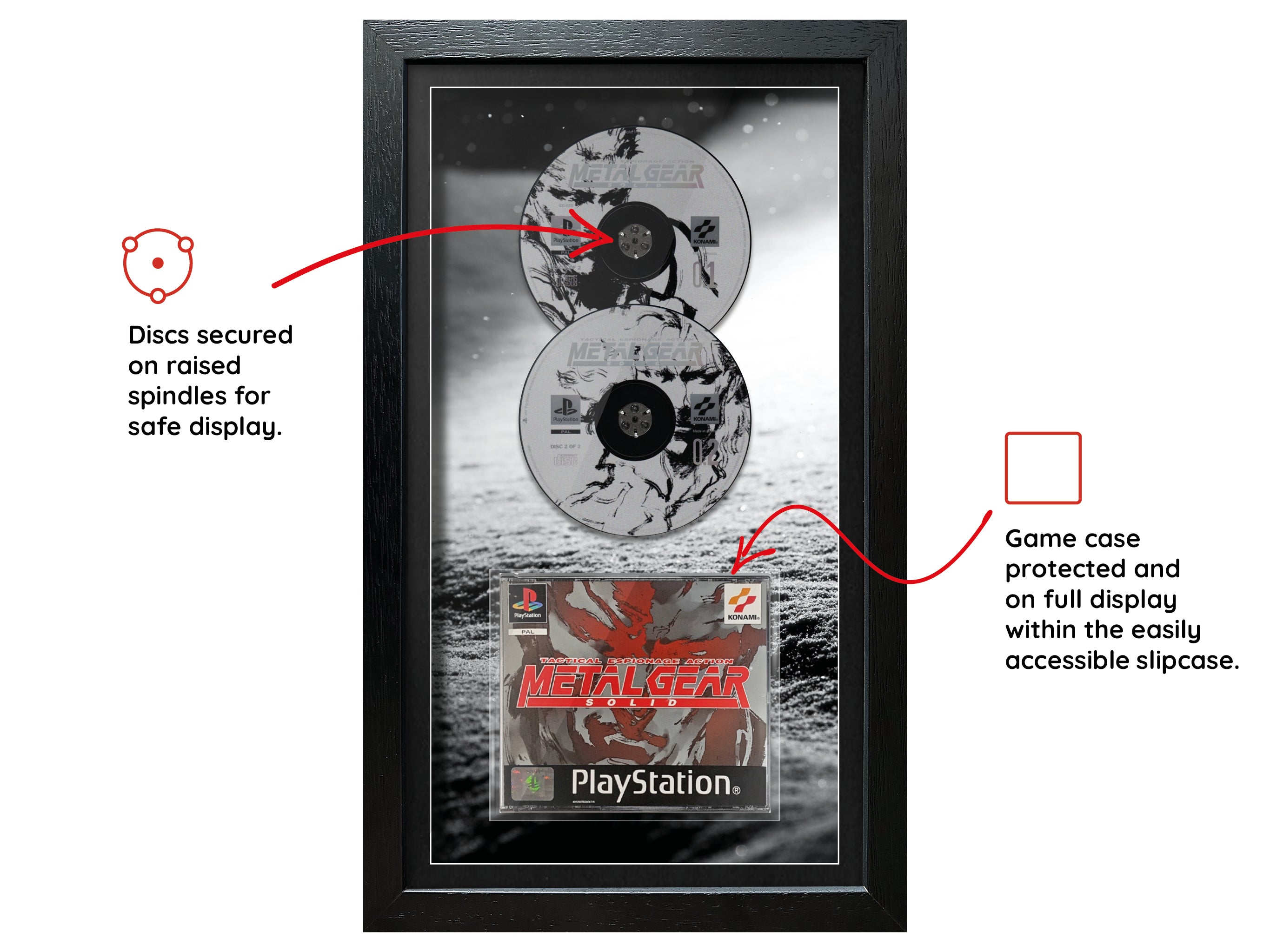 Metal Gear Solid (PS1) Inspired By Exhibition Range Framed Game