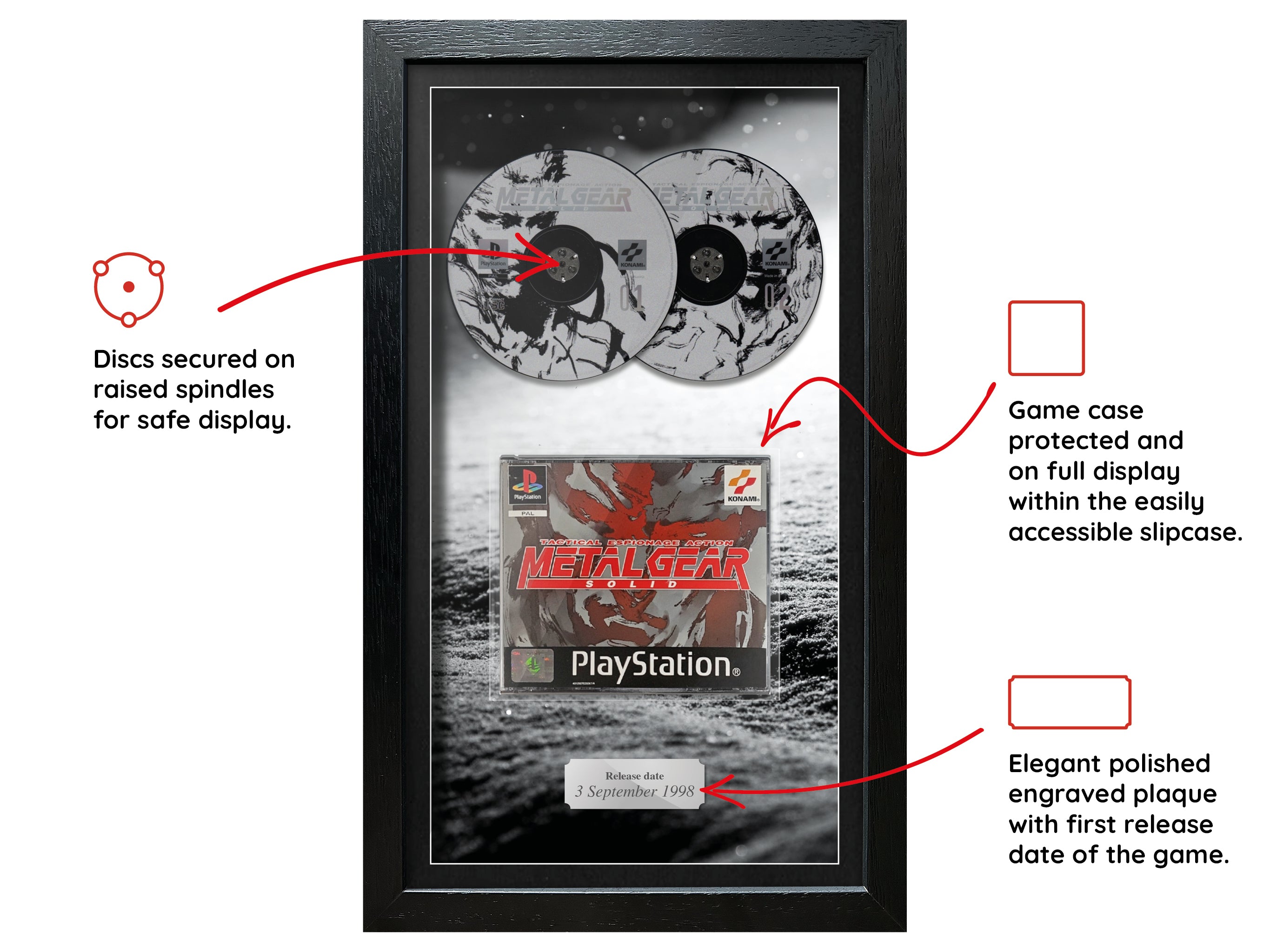 Metal Gear Solid (PS1) Inspired By Exhibition Range Framed Game
