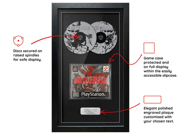 Metal Gear Solid (PS1) Exhibition Range Framed Game