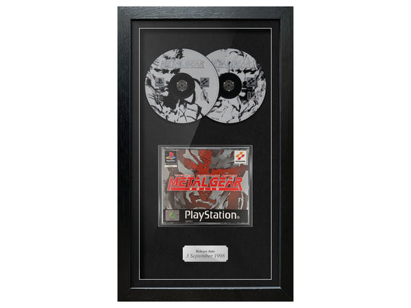 Metal Gear Solid (PS1) Exhibition Range Framed Game