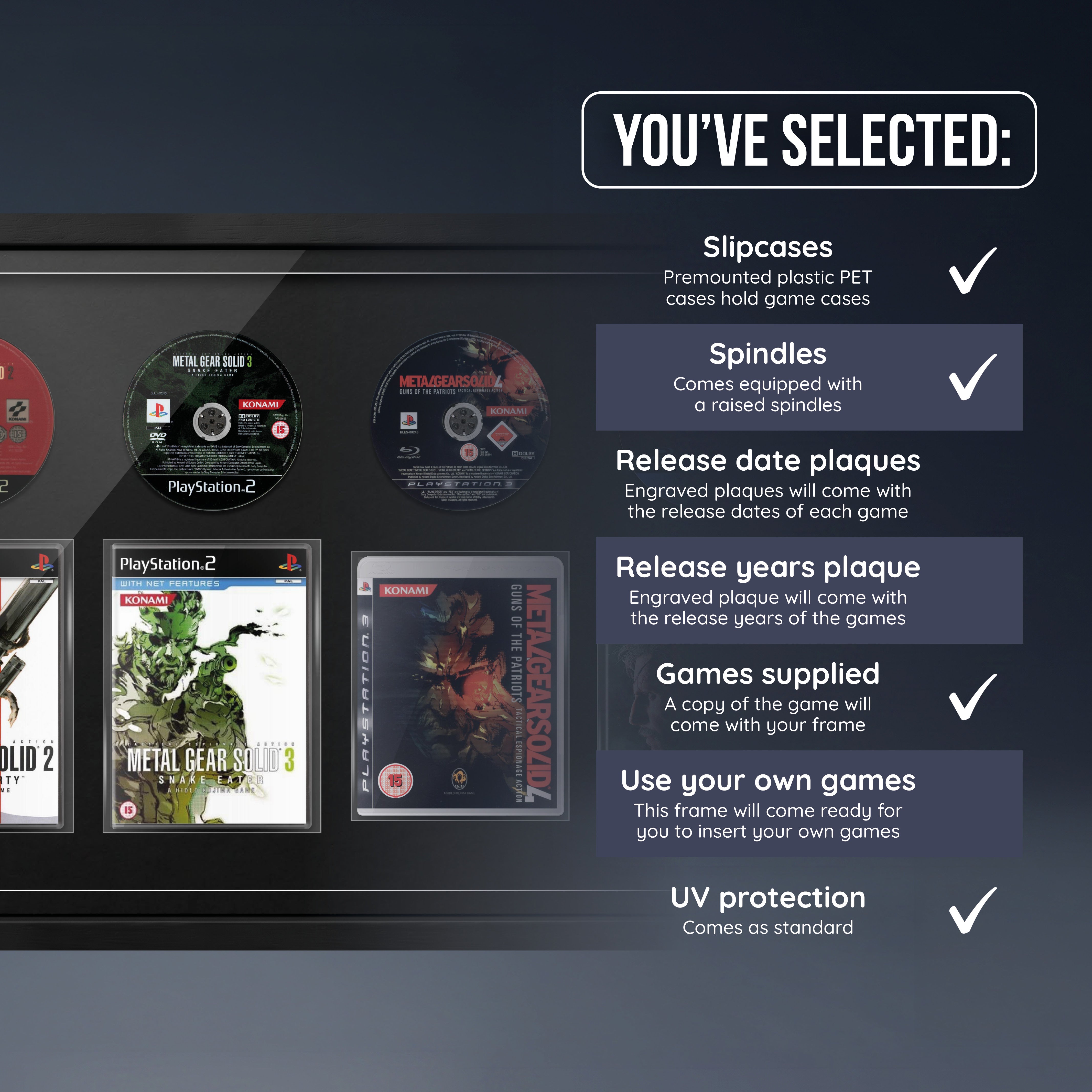 The Metal Gear Solid Series (PlayStation) Penta Framed Games