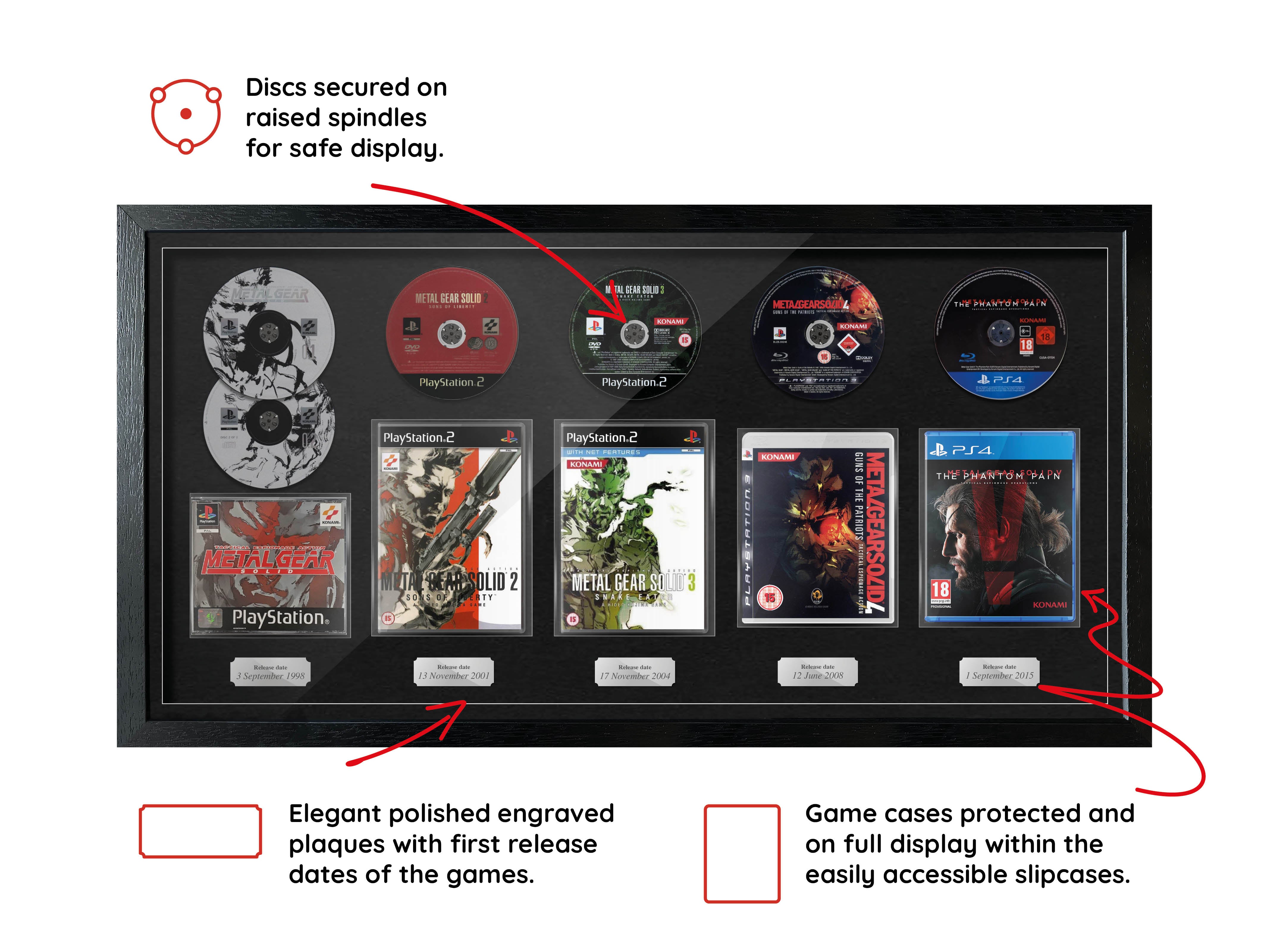 metal gear solid pegi The Metal Gear Solid Series (PlayStation) Exhibition Range Framed Game
