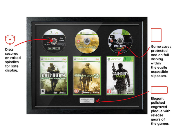The Modern Warfare Trilogy (Xbox 360) Exhibition Range Framed Games