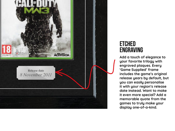 The Modern Warfare Trilogy (Xbox 360) Exhibition Range Framed Games