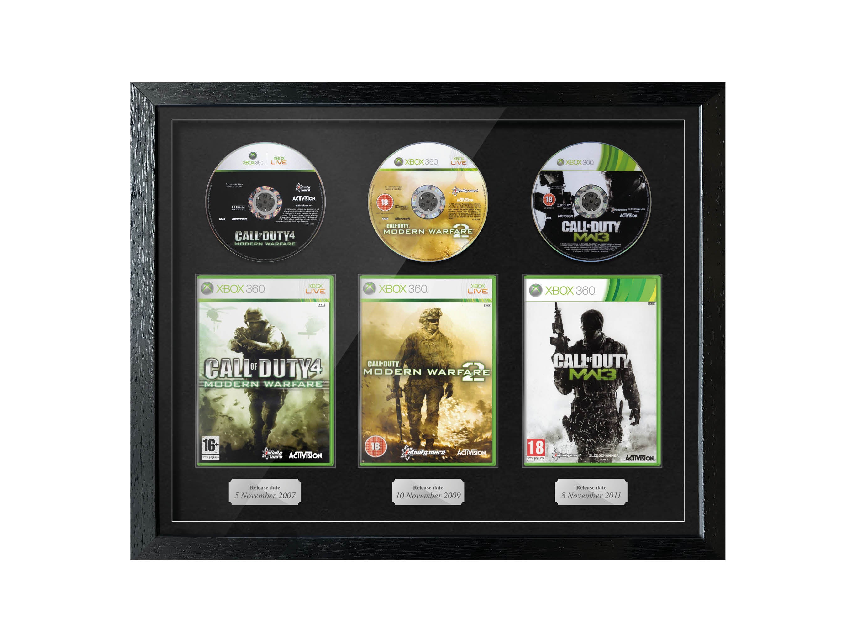 The Modern Warfare Trilogy (Xbox 360) Exhibition Range Framed Games