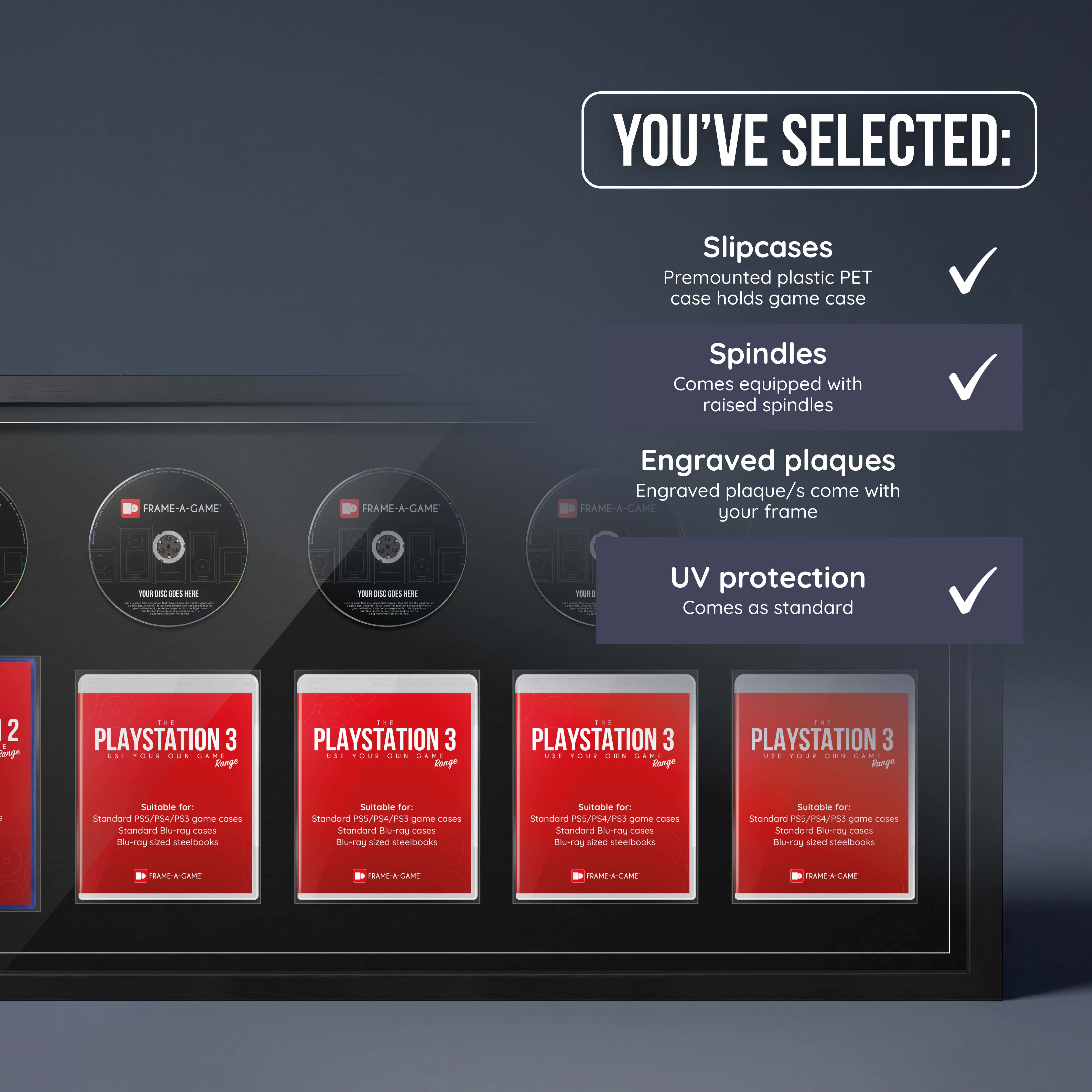 Use Your Own PlayStation Games Penta Display Frame