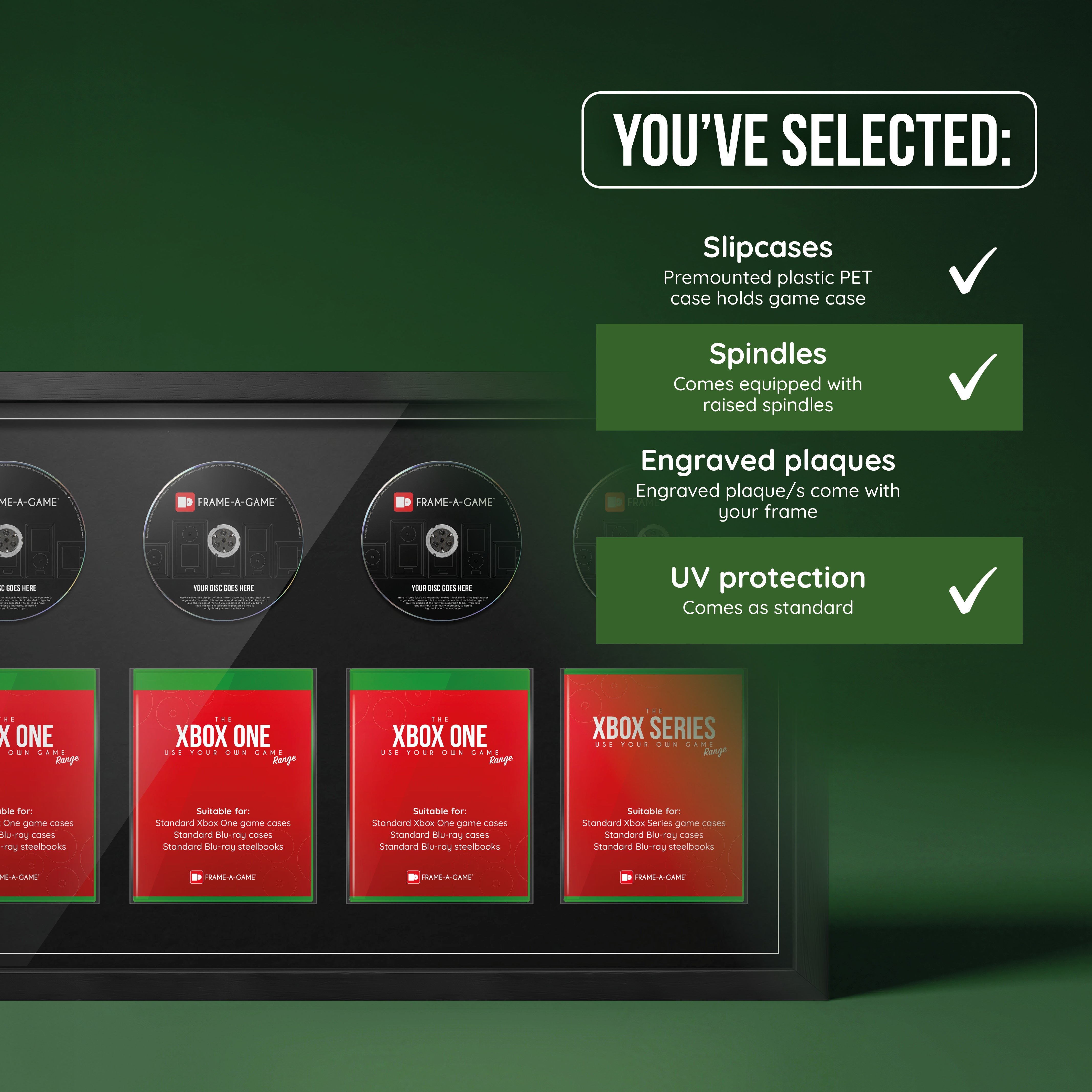 Use Your Own Xbox Games Quad Display Frame