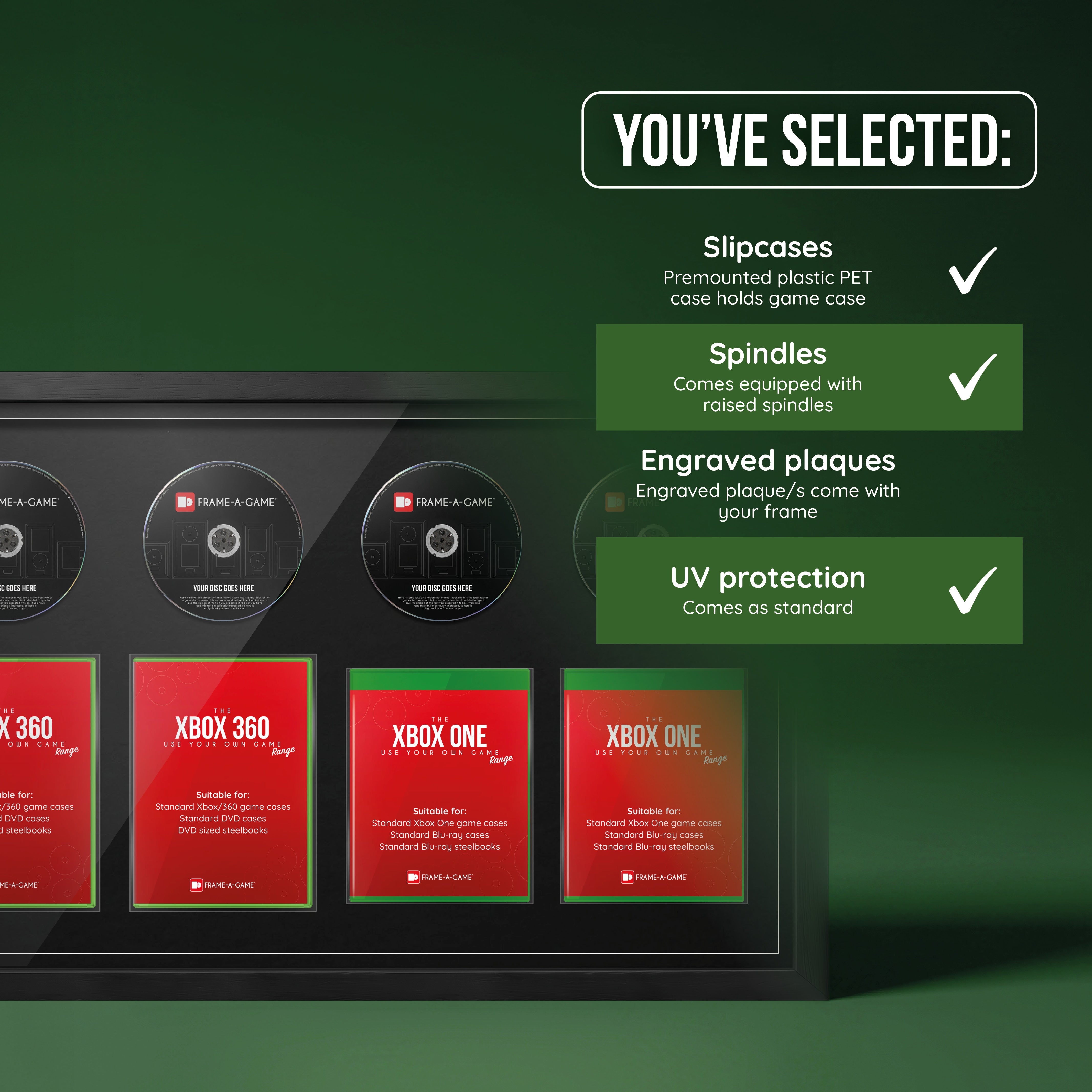 Use Your Own Xbox Games Quad Display Frame