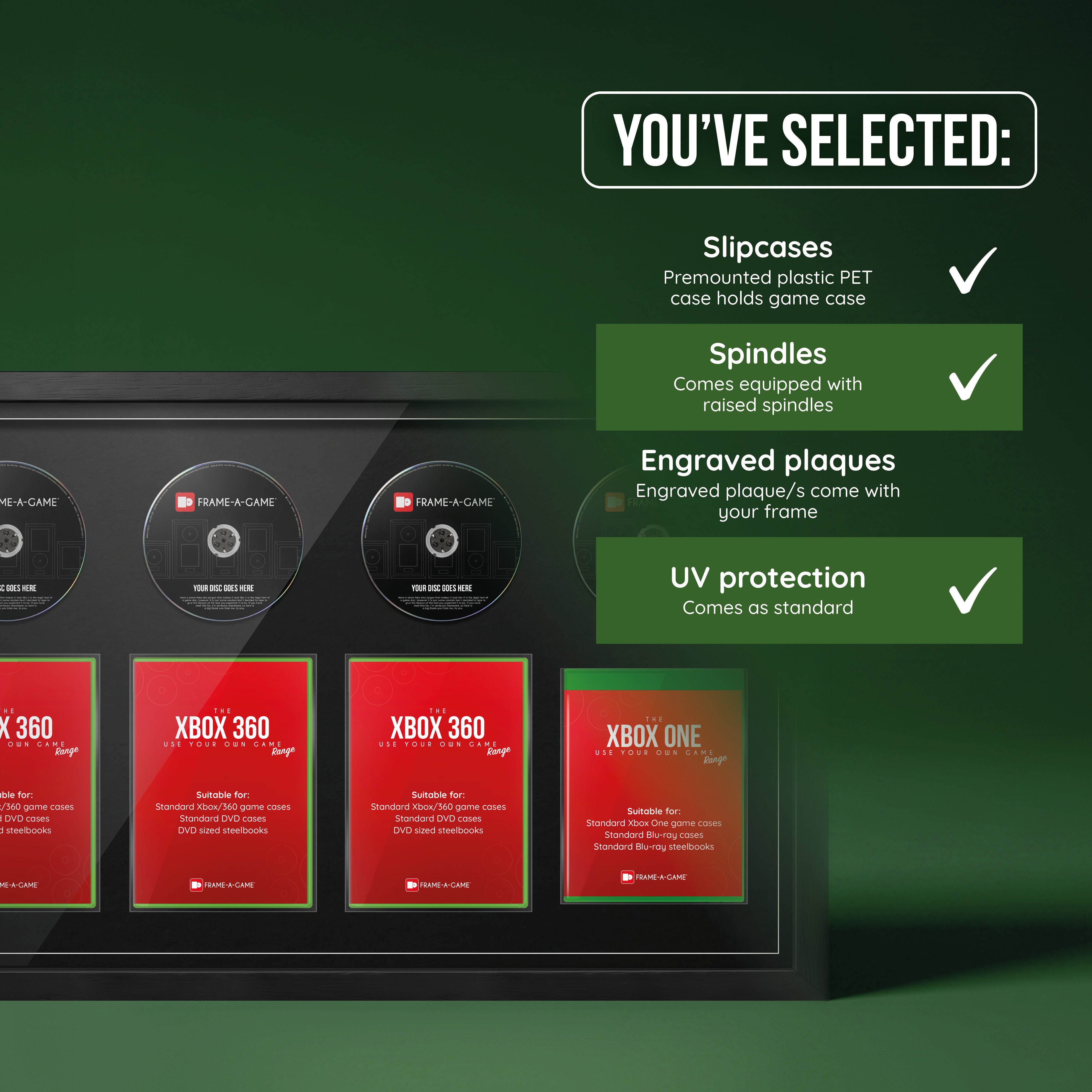 Use Your Own Xbox Games Quad Display Frame