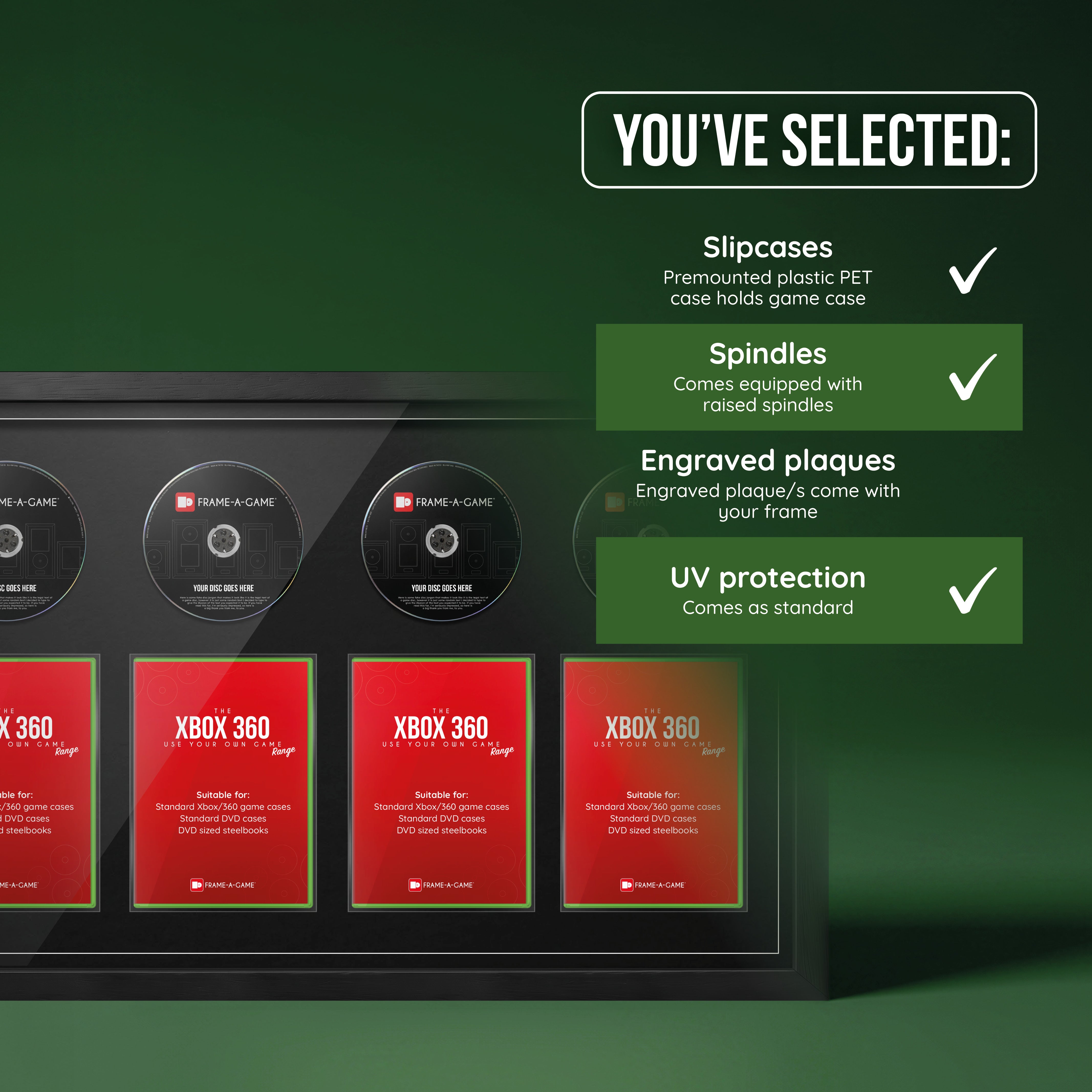 Use Your Own Xbox Games Quad Display Frame