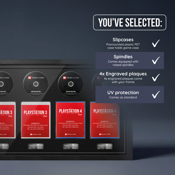 Use Your Own PlayStation Games Quad Display Frame