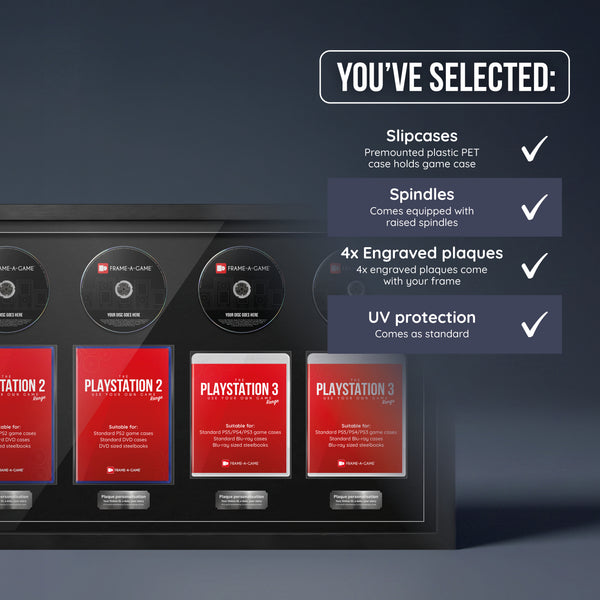 Use Your Own PlayStation Games Quad Display Frame