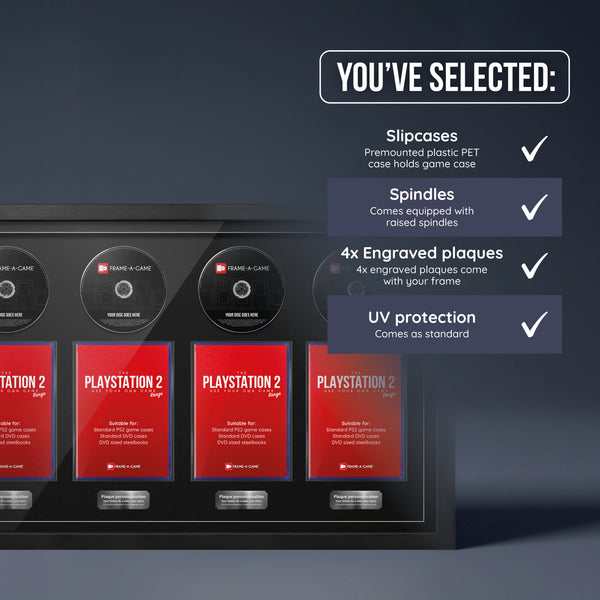 Use Your Own PlayStation Games Quad Display Frame