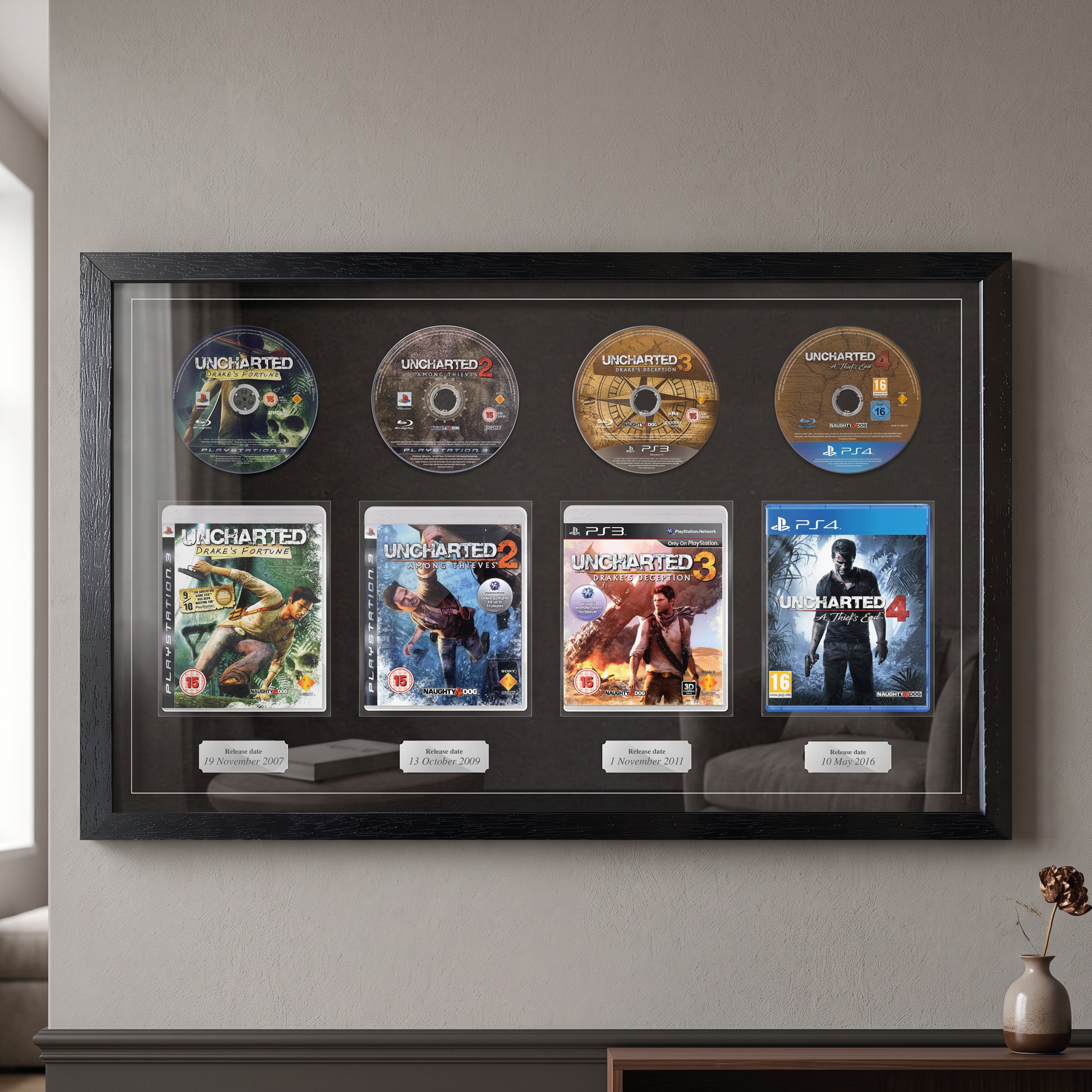 Use Your Own PlayStation Games Quad Display Frame