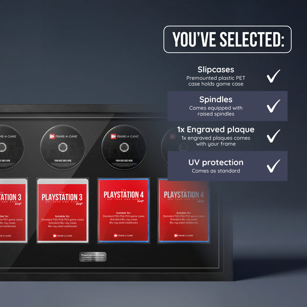 Use Your Own PlayStation Games Quad Display Frame