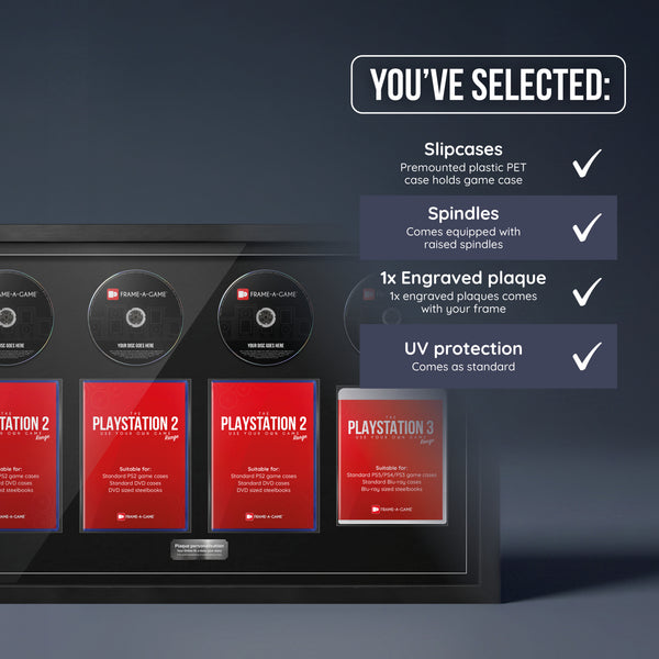 Use Your Own PlayStation Games Quad Display Frame