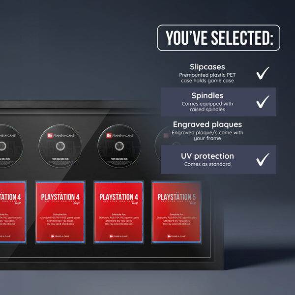 Use Your Own PlayStation Games Quad Display Frame