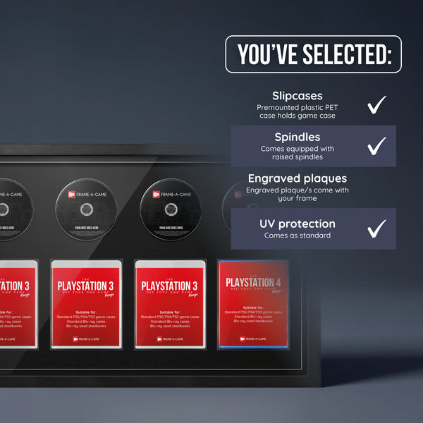 Use Your Own PlayStation Games Quad Display Frame