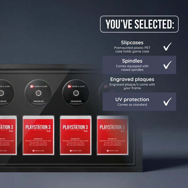 Use Your Own PlayStation Games Quad Display Frame