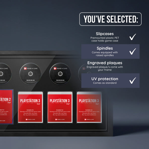 Use Your Own PlayStation Games Quad Display Frame