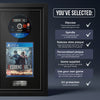 Resident Evil 2 PS4 frame with game supplied and release date plaque, shown with what is included