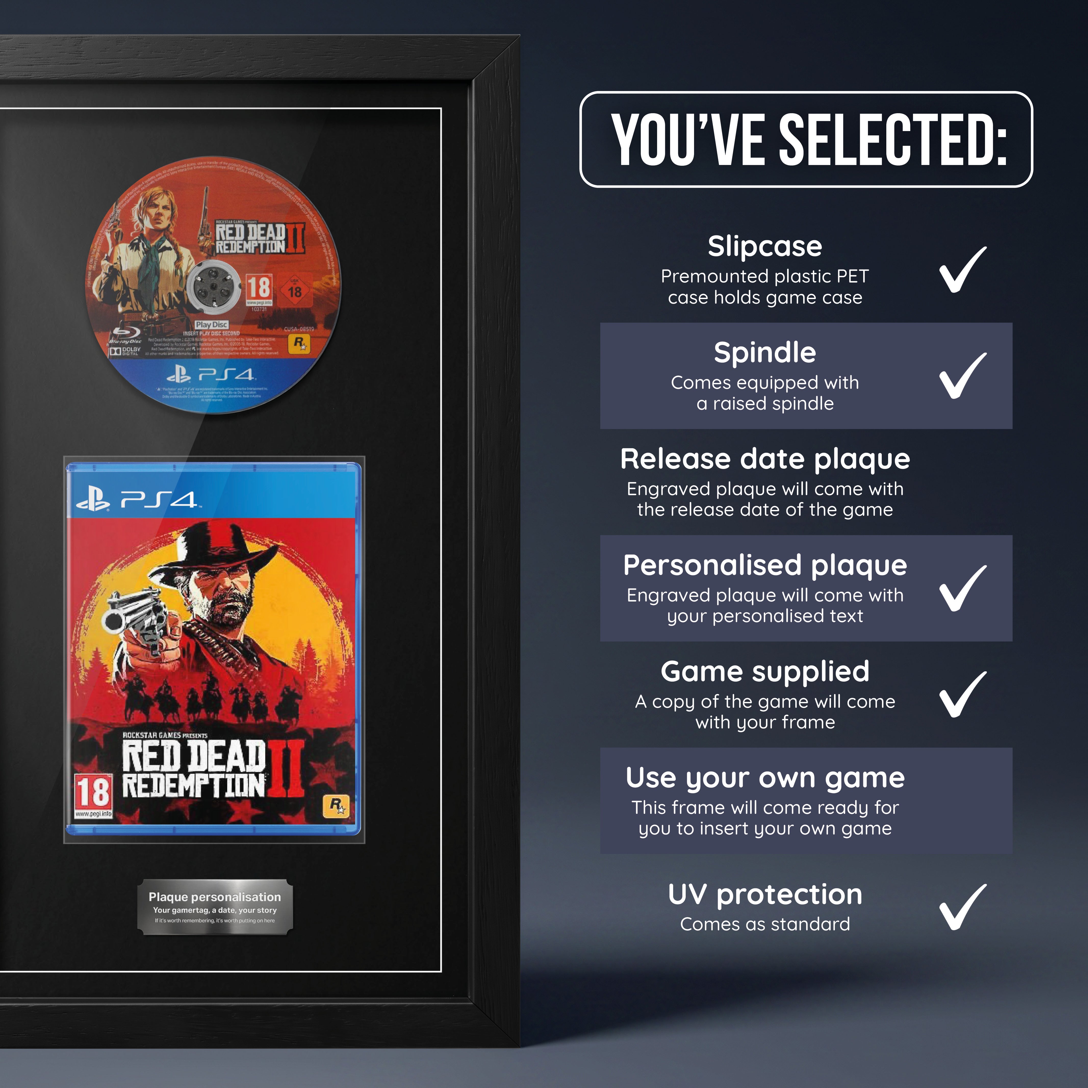 Red Dead Redemption II (PS4) Exhibition Range Framed Game
