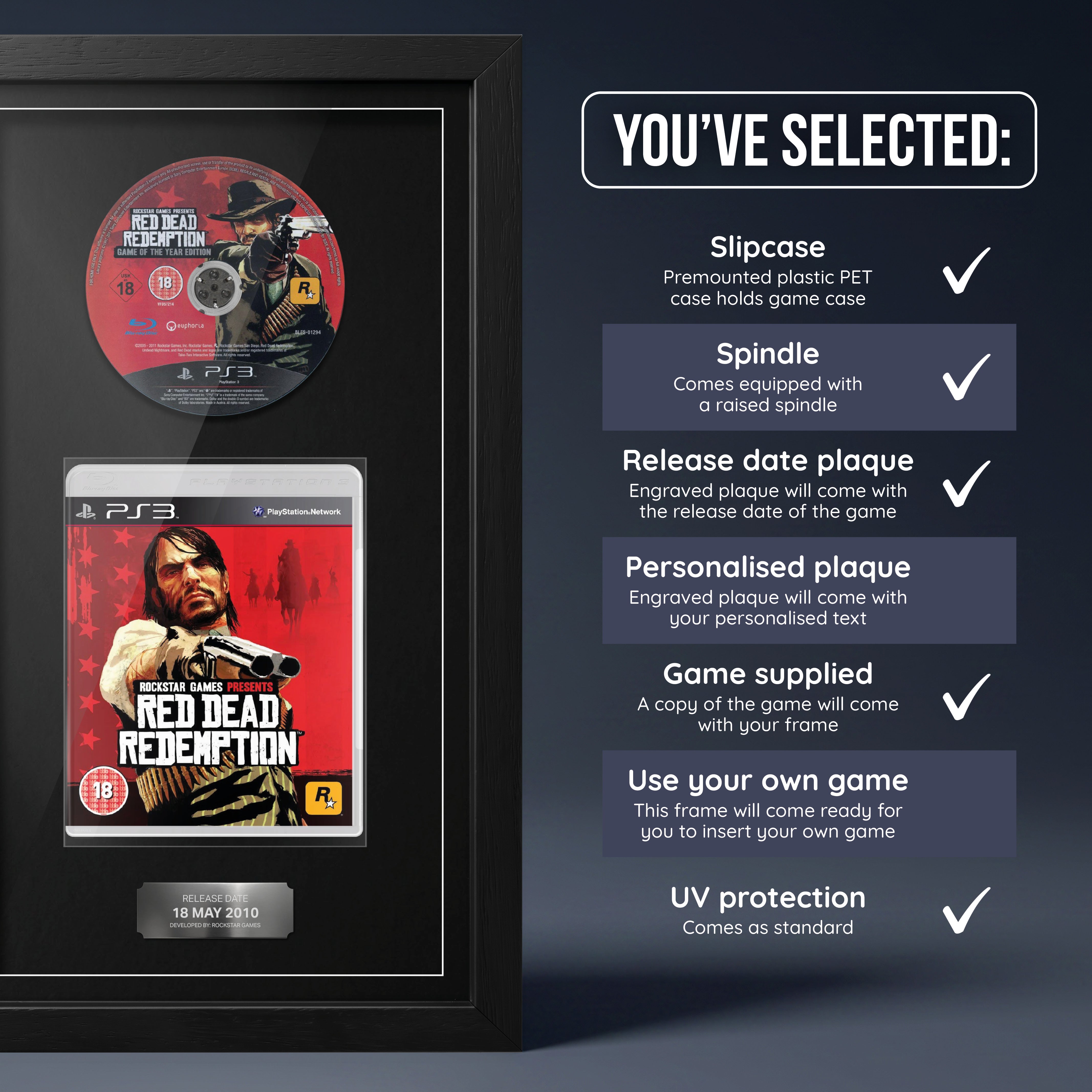 Red Dead Redemption (PS3) Exhibition Range Framed Game