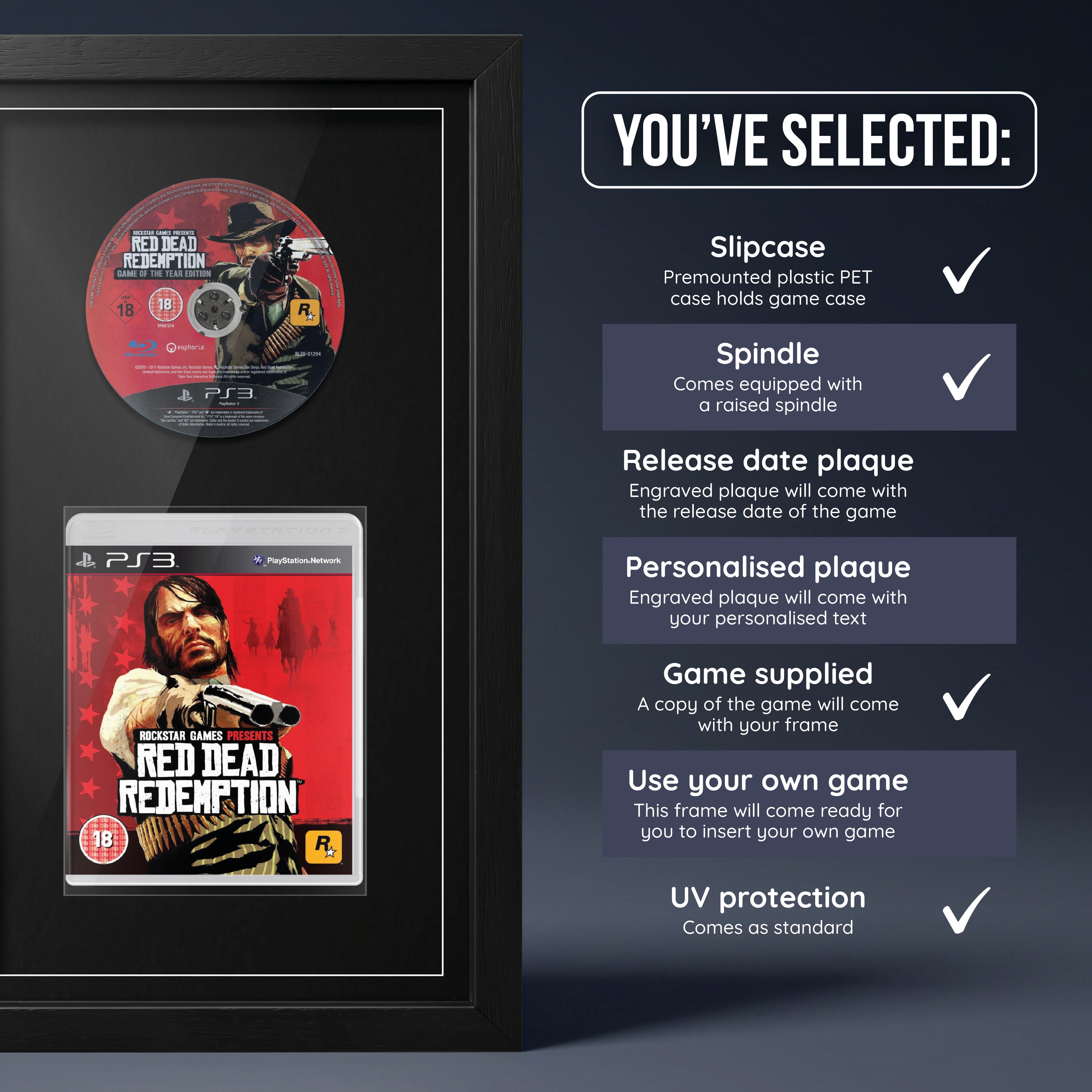 Red Dead Redemption (PS3) Exhibition Range Framed Game
