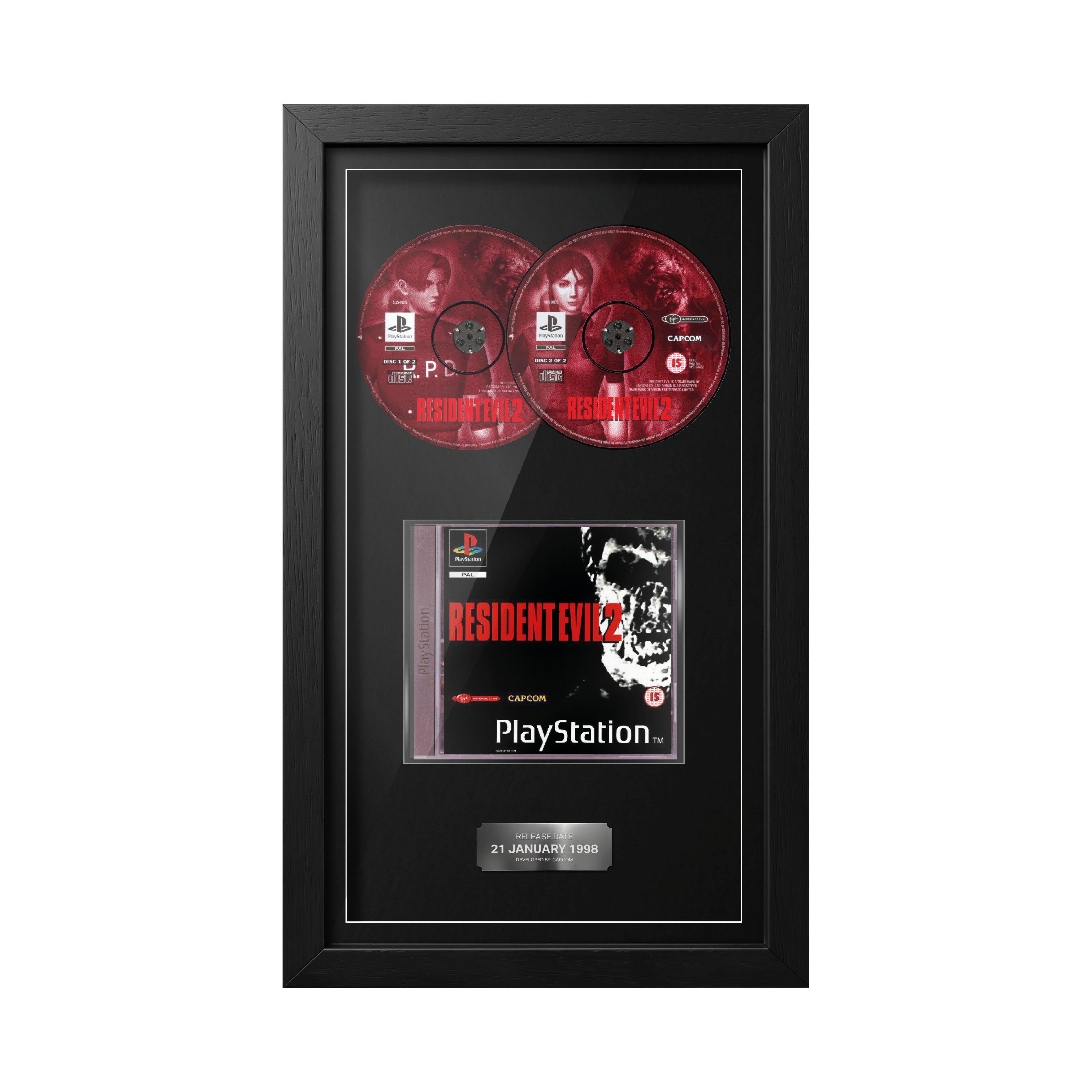 Resident Evil 2 (PS1) Exhibition Range Framed Game