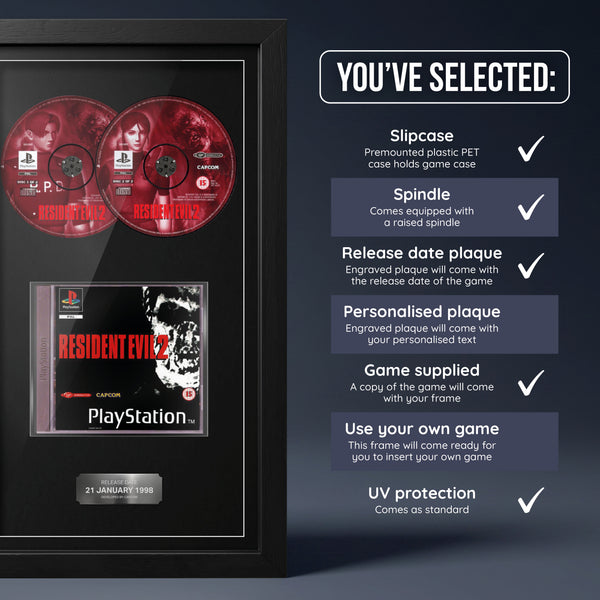 Resident Evil 2 (PS1) Exhibition Range Framed Game