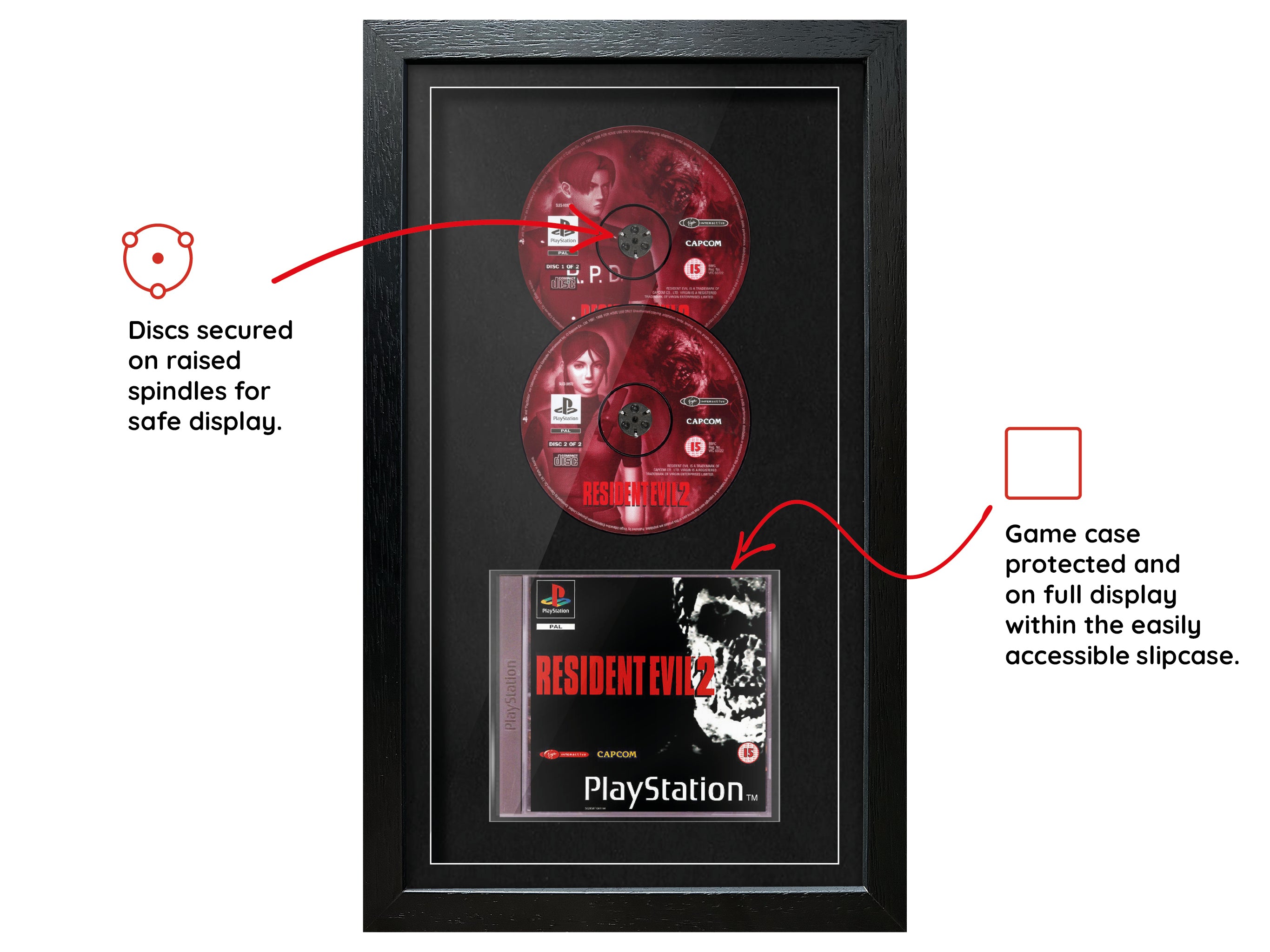 Resident Evil 2 (PS1) Exhibition Range Framed Game