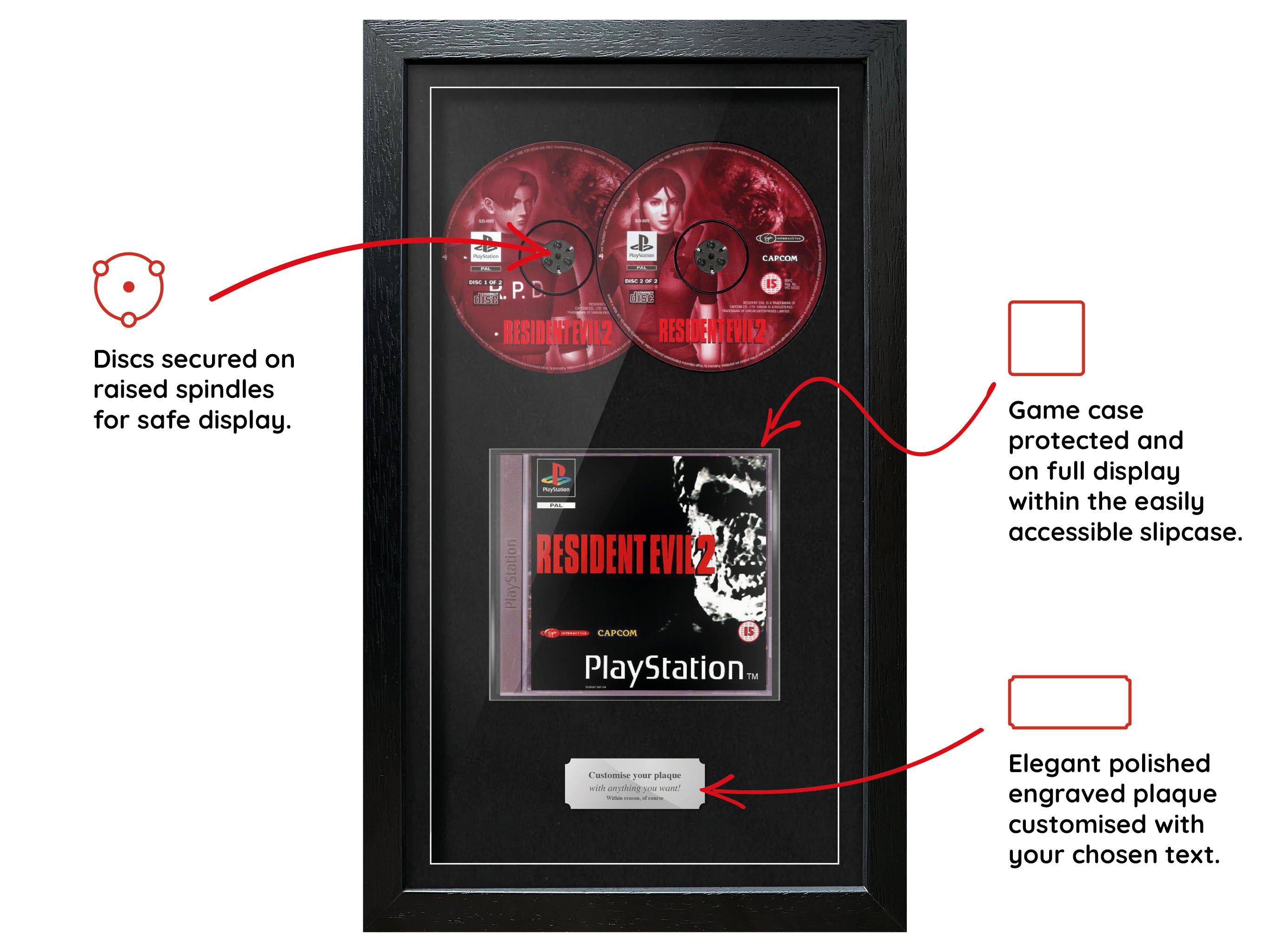 Resident Evil 2 (PS1) Exhibition Range Framed Game