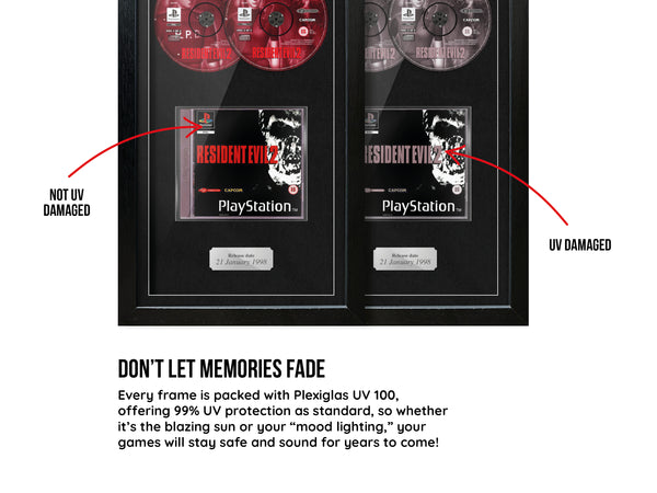 Resident Evil 2 (PS1) Exhibition Range Framed Game